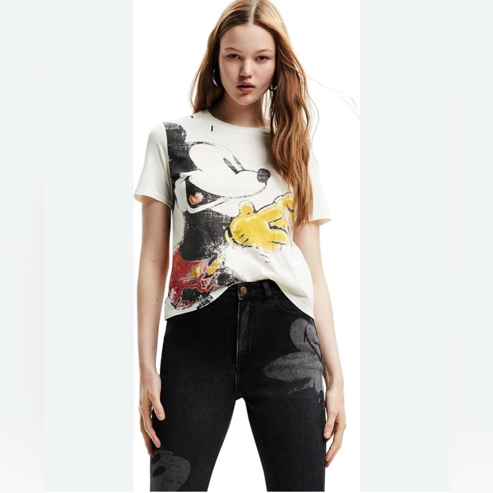 Desigual Disney’s Mickey Mouse Graphic Shirt Large